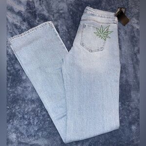 Fashion Nova Light Blue Flare Jeans